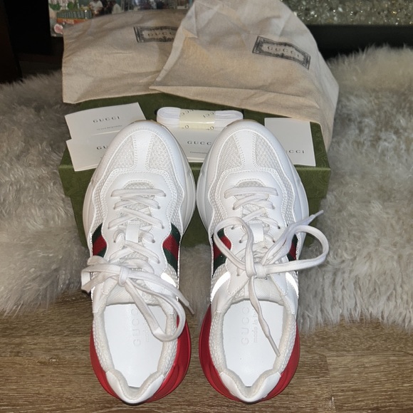 New & Authentic Gucci Rhyton Lavaredo Reflection Chunky Sneakers( Will trade) - Picture 14 of 15